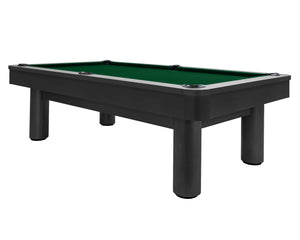 Legacy Billiards Dillard 7 Ft Pool Table in Raven Finish with Dark Green Cloth