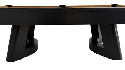 Legacy Billiards Dunbar Pool Table in Raven Finish with Desert Cloth - Legs Closeup