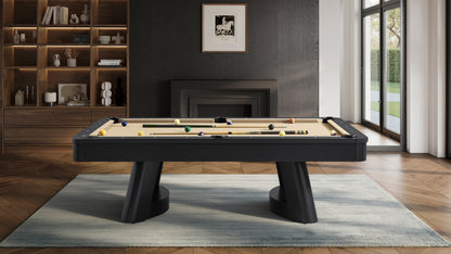 Legacy Billiards Dunbar Pool Table in Raven Finish with Desert Cloth - Room Shot