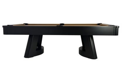 Legacy Billiards Dunbar Pool Table in Raven Finish with Desert Cloth - Side View