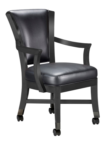 Legacy Billiards Elite Caster Game Chair in Raven Finish