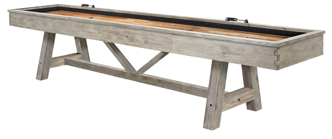 Legacy Billiards Emory 12 Ft Outdoor Shuffleboard in Ash Grey Finish - Primary Image