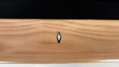 Legacy Billiards Forge Pool Table in Honey Ash Finish with Black Cloth - Rail Site Closeup