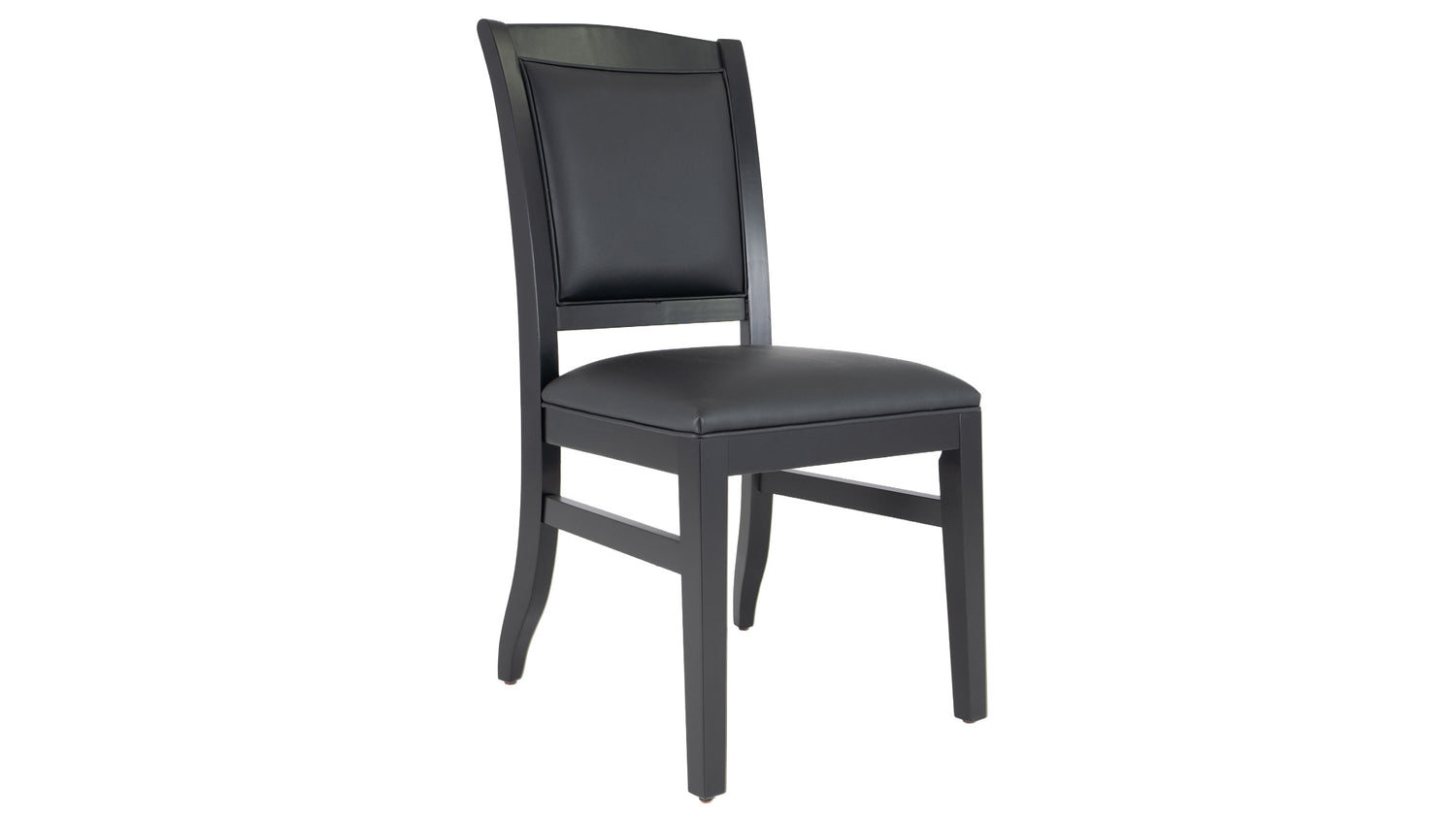 Legacy Billiards Heritage Dining Game Chair in Raven Finish - Angle View