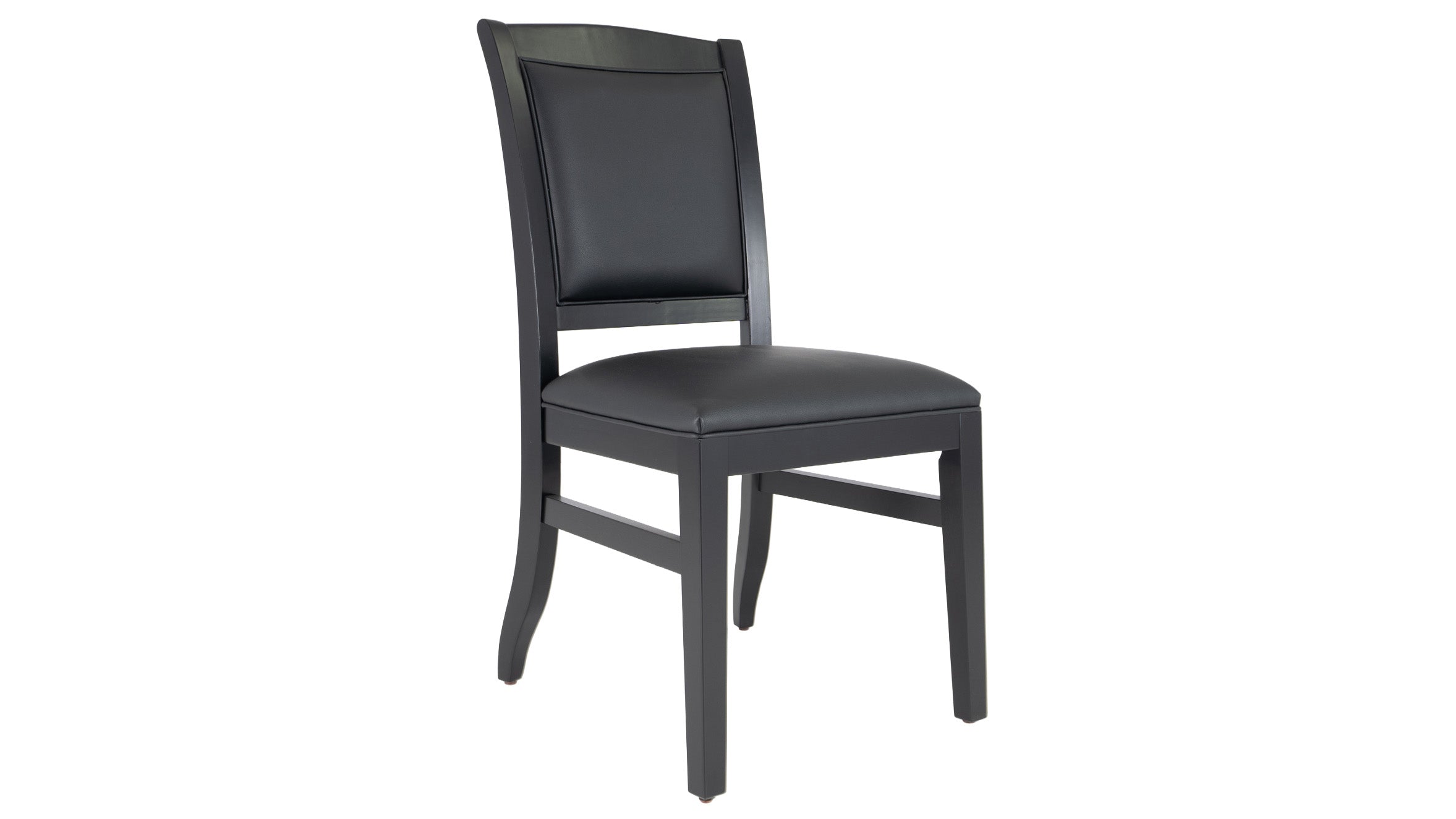Legacy Billiards Heritage Dining Game Chair in Raven Finish - Angle View
