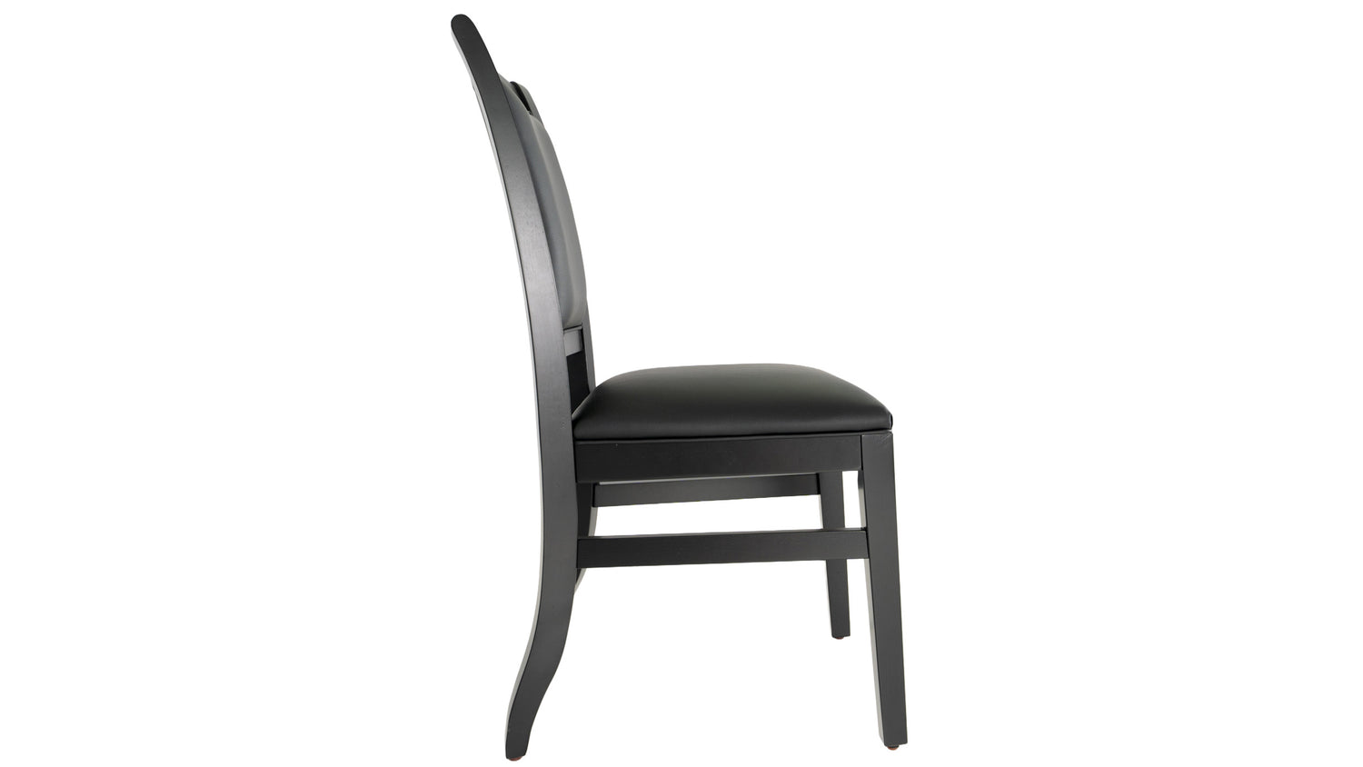 Legacy Billiards Heritage Dining Game Chair in Raven Finish -Side View