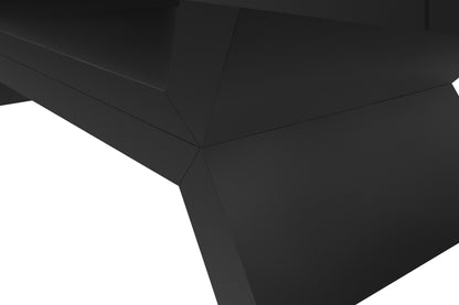 Legacy Billiards Holston Pool Table in Raven Finish with Blue Cloth - Leg Closeup