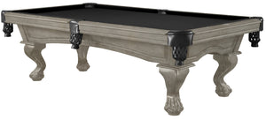 Legacy Billiards 8 Ft Megan Pool Table in Overcast Finish with Black Cloth