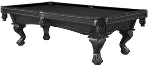 Legacy Billiards 7 Ft Megan Pool Table in Raven Finish with Black Cloth