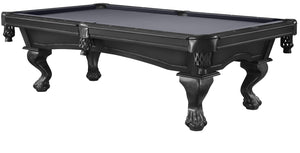 Legacy Billiards 7 Ft Megan Pool Table in Raven Finish with Grey Cloth