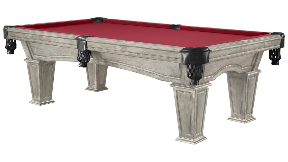 Legacy Billiards 7 Ft Mesa Pool Table in Ash Grey Indoor Finish with Legacy Red Cloth - Primary Image