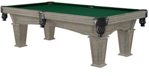 Legacy Billiards 7 Ft Mesa Pool Table in Overcast Finish with Dark Green Cloth