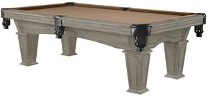 Legacy Billiards 8 Ft Mesa Pool Table in Overcast Finish with Desert Cloth