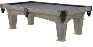 Legacy Billiards 7 Ft Mesa Pool Table in Overcast Finish with Grey Cloth