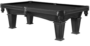 Legacy Billiards 7 Ft Mesa Pool Table in Raven Finish with Black Cloth