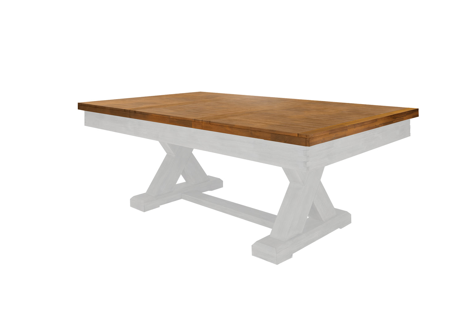 Legacy Billiards 7 Ft Outdoor Dining Top in Natural Acacia Finish