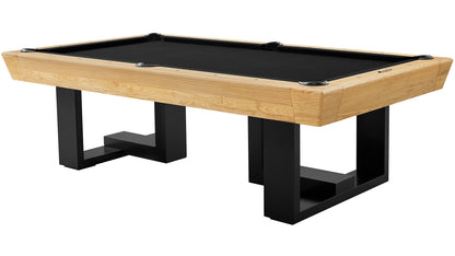 Legacy Billiards Richland Pool Table in Honey Ash Finish with Black Cloth