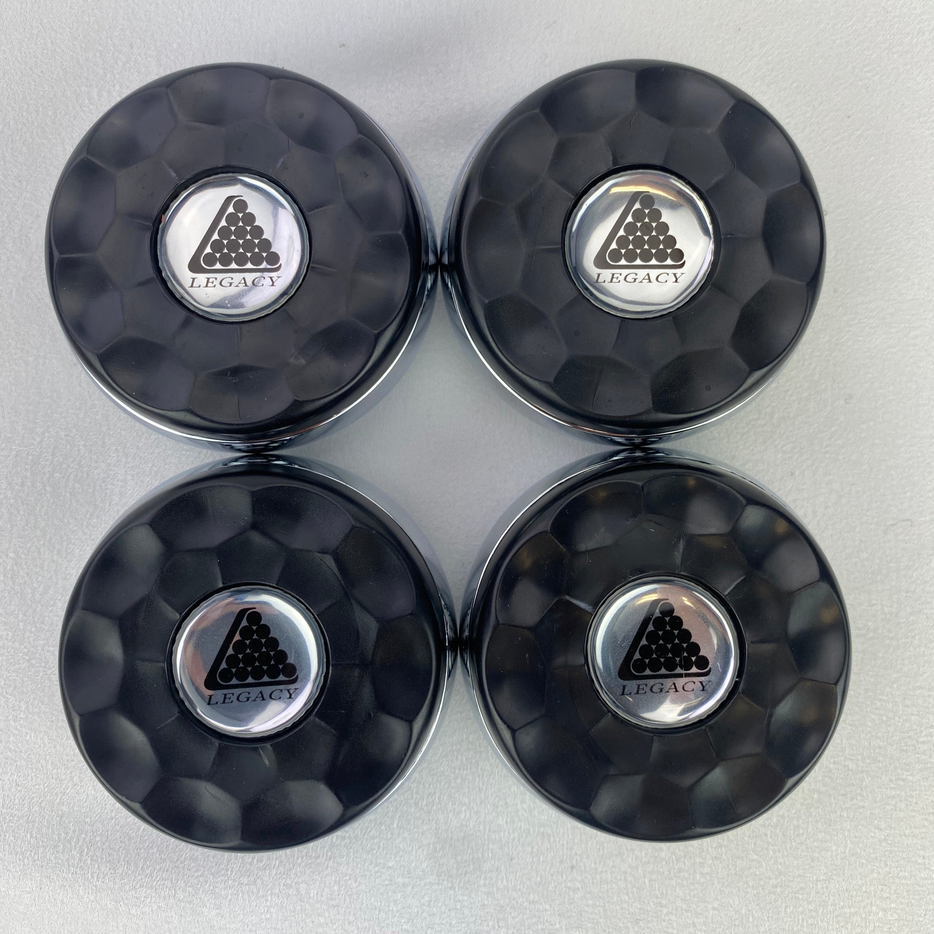Legacy Billiards Shuffleboard Puck Set - 4 black pucks