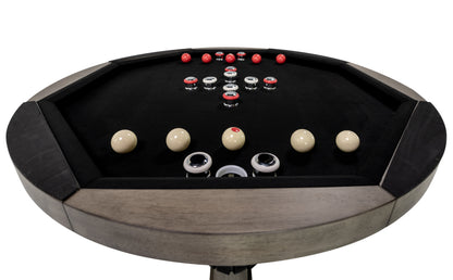 Legacy Billiards Sterling 3 in 1 Game Table with Poker, Dining and Bumper Pool in Overcast Finish - Bumper Pool Closeup