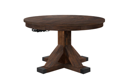 Legacy Billiards Sterling 3 in 1 Game Table with Poker, Dining and Bumper Pool in Whiskey Barrel Finish - Dining Top Option
