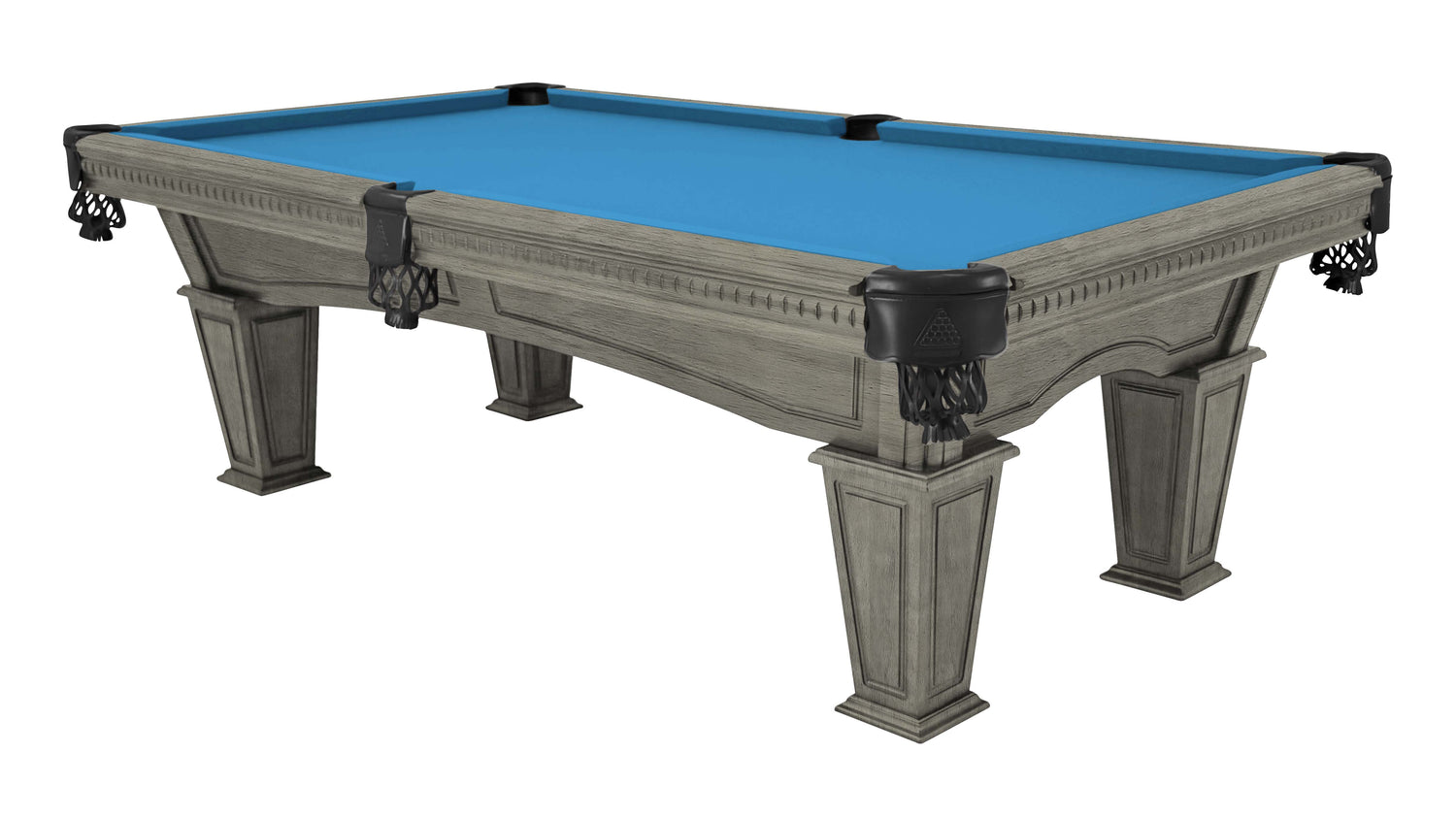 FINISH-Ash Grey Indoor-CLOTH-Tournament Blue (Worsted)