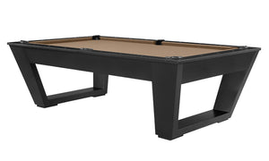 Legacy Billiards Tellico 8 Ft Pool Table in Raven Finish with Desert Cloth
