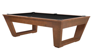 Legacy Billiards Tellico 8 Ft Pool Table in Walnut Finish with Black Cloth