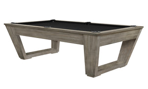 Legacy Billiards Tellico 8 Ft Pool Table in Overcast Finish with Black Cloth