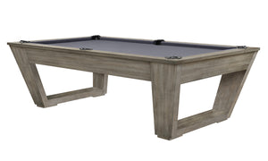 Legacy Billiards Tellico 8 Ft Pool Table in Overcast Finish with Grey Cloth