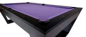 Legacy Billiards Tellico 8 Ft Pool Table in Raven Finish Corner Closeup