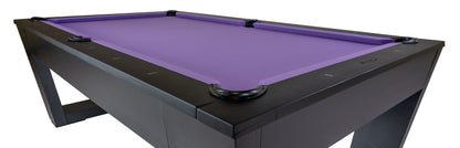 Legacy Billiards Tellico 8 Ft Pool Table in Raven Finish Corner View