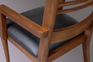 Legacy Billiards Collins Game Chair Back and Arm Closeup