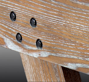 Legacy Billiards Barren Foosball Table Exposed Leg Hardware Closeup