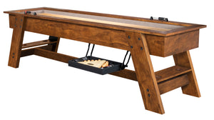 Legacy Billiards 9 Ft Barren Shuffleboard in Gunshot Finish