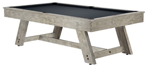 Legacy Billiards 7 Ft Barren Pool Table in Ash Grey Finish with Black Cloth