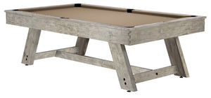 Legacy Billiards 7 Ft Barren Pool Table in Ash Grey Finish with Tan Cloth
