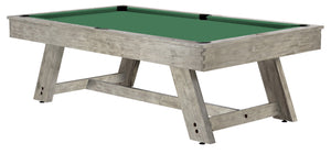 Legacy Billiards 7 Ft Barren Pool Table in Ash Grey Finish with Green Cloth