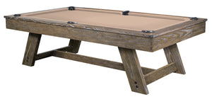 Legacy Billiards 7 Ft Barren Pool Table in Smoke Finish with Tan Cloth