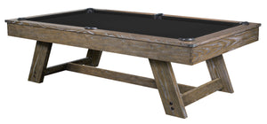 Legacy Billiards 7 Ft Barren Pool Table in Smoke Finish with Black Cloth