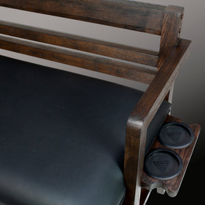 Legacy Billiards Baylor Storage Spectator Bench Side Closeup