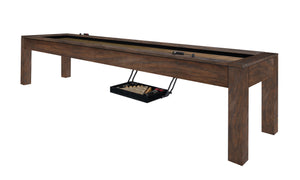 Legacy Billiards Baylor 9 Ft Shuffleboard in Whiskey Barrel Finish