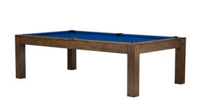 Legacy Billiards 8 Ft Baylor II Pool Table in Gunshot Finish with Blue Cloth