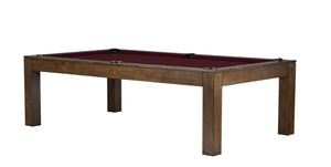 Legacy Billiards 7 Ft Baylor II Pool Table in Gunshot Finish with Burgundy Cloth