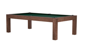 Legacy Billiards 8 Ft Baylor II Pool Table in Walnut Finish with Dark Green Cloth