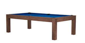 Legacy Billiards 7 Ft Baylor II Pool Table in Walnut Finish with Blue Cloth