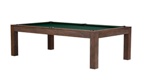 Legacy Billiards 8 Ft Baylor II Pool Table in Whiskey Barrel Finish with Dark Green Cloth