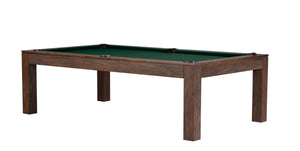 Legacy Billiards 7 Ft Baylor II Pool Table in Whiskey Barrel Finish with Dark Green Cloth
