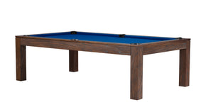 Legacy Billiards 8 Ft Baylor II Pool Table in Whiskey Barrel Finish with Blue Cloth