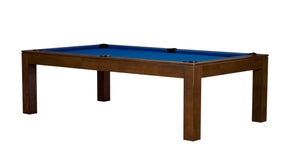 Legacy Billiards 8 Ft Baylor II Pool Table in Nutmeg Finish with Blue Cloth