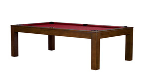 Legacy Billiards 7 Ft Baylor II Pool Table in Nutmeg Finish with Red Cloth